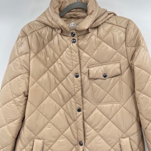 Sam Edelman Womens Diamond Quilted Hooded Jacket - Picture 5 of 12